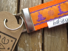 Schlsselband Yoga Asana (orange)